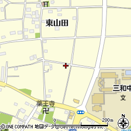 茨城県古河市東山田445周辺の地図