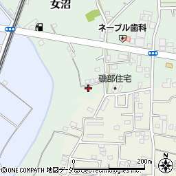 茨城県古河市女沼1215周辺の地図