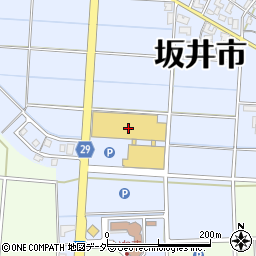 コメリパワー坂井店園芸館周辺の地図