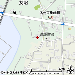 茨城県古河市女沼1214周辺の地図