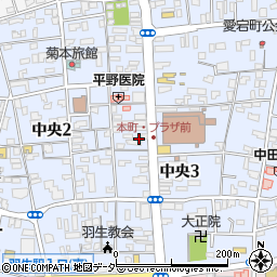埼玉県羽生市中央周辺の地図