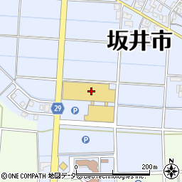 コメリパワー坂井店周辺の地図