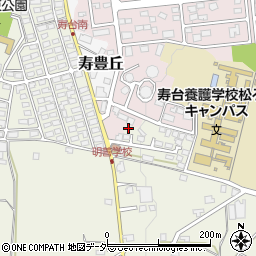 長野県松本市内田543周辺の地図