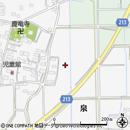 茨城県つくば市泉周辺の地図