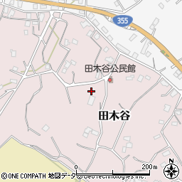 茨城県小美玉市田木谷周辺の地図