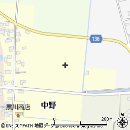 茨城県結城郡八千代町中野周辺の地図