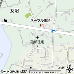 茨城県古河市女沼701周辺の地図