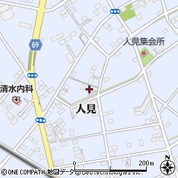 埼玉県深谷市人見345周辺の地図