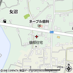 茨城県古河市女沼702周辺の地図