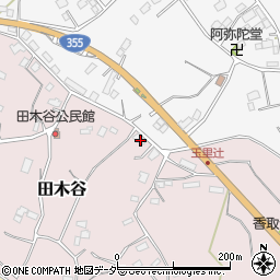 茨城県小美玉市田木谷568周辺の地図