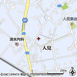 埼玉県深谷市人見318周辺の地図