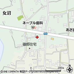 茨城県古河市女沼704周辺の地図