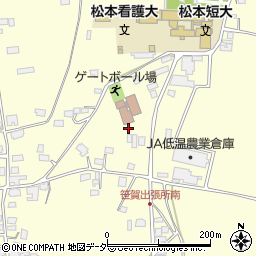 奈良井川土地改良区周辺の地図