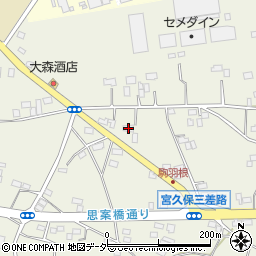 茨城県古河市駒羽根240周辺の地図