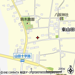 茨城県古河市東山田429周辺の地図
