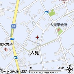 埼玉県深谷市人見340周辺の地図