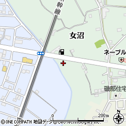 茨城県古河市女沼1400周辺の地図