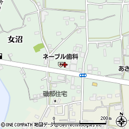 茨城県古河市女沼714周辺の地図