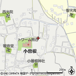 埼玉県熊谷市小曽根周辺の地図