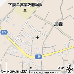 茨城県下妻市加養244周辺の地図