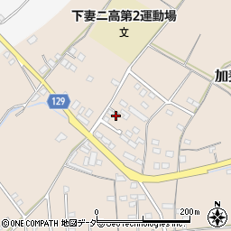 茨城県下妻市加養258周辺の地図