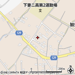 茨城県下妻市加養258周辺の地図