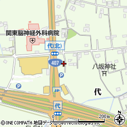 ファミリーマート熊谷代店周辺の地図