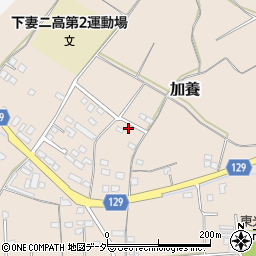 茨城県下妻市加養242周辺の地図