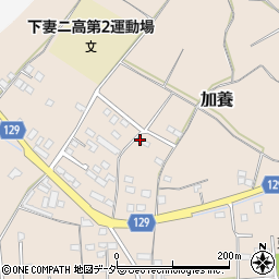 茨城県下妻市加養243周辺の地図