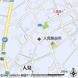 埼玉県深谷市人見335周辺の地図