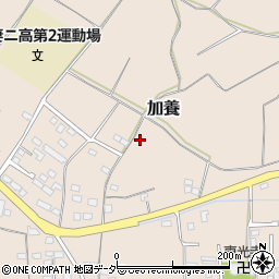 茨城県下妻市加養43周辺の地図