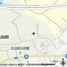 茨城県古河市北山田191周辺の地図