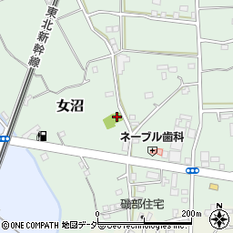 茨城県古河市女沼1187周辺の地図