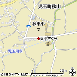 秋平小学校周辺の地図