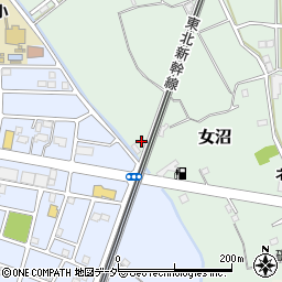 茨城県古河市女沼1415周辺の地図