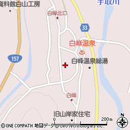石川県白山市白峰（ロ）周辺の地図