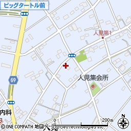 埼玉県深谷市人見334周辺の地図