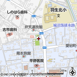 埼玉県羽生市中央4丁目3周辺の地図