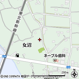 茨城県古河市女沼1162周辺の地図