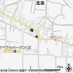 茨城県つくば市北条141周辺の地図