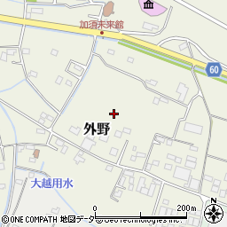 埼玉県加須市外野周辺の地図