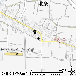 茨城県つくば市北条142周辺の地図