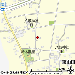 茨城県古河市東山田391周辺の地図