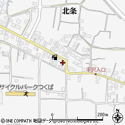 茨城県つくば市北条143周辺の地図