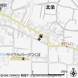 茨城県つくば市北条147周辺の地図