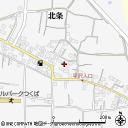 茨城県つくば市北条135周辺の地図