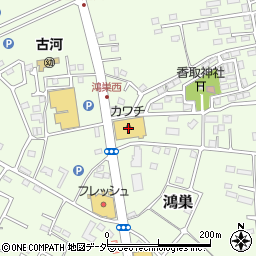 株式会社カワチ薬品古河南店周辺の地図