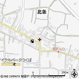 茨城県つくば市北条132周辺の地図