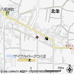 茨城県つくば市北条153周辺の地図