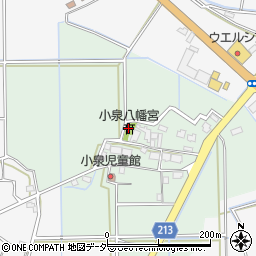 小泉八幡宮周辺の地図
